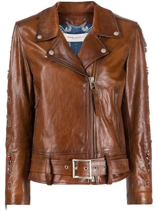 Embellished Biker Jacket