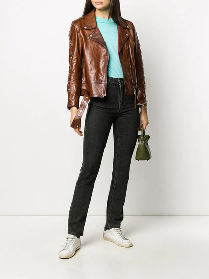 Embellished Biker Jacket