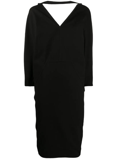 V-Neck Midi Dress