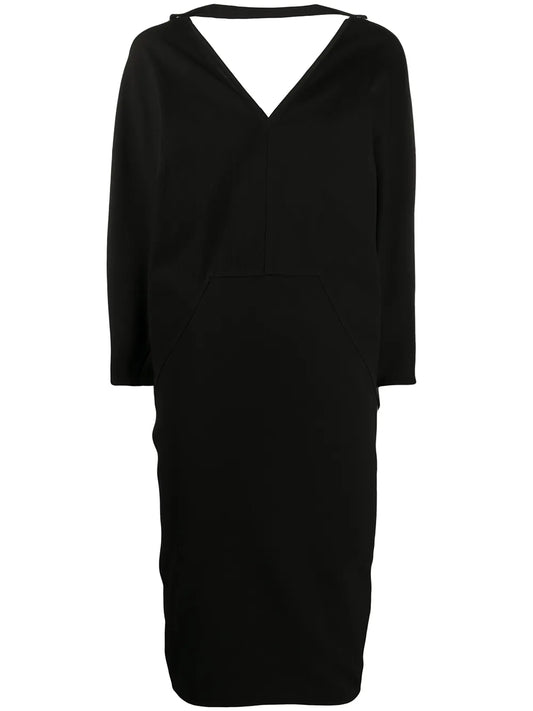 V-Neck Midi Dress