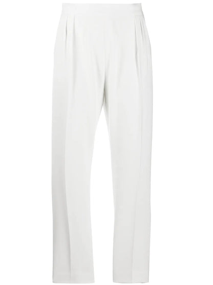 Pleated Cropped Trousers