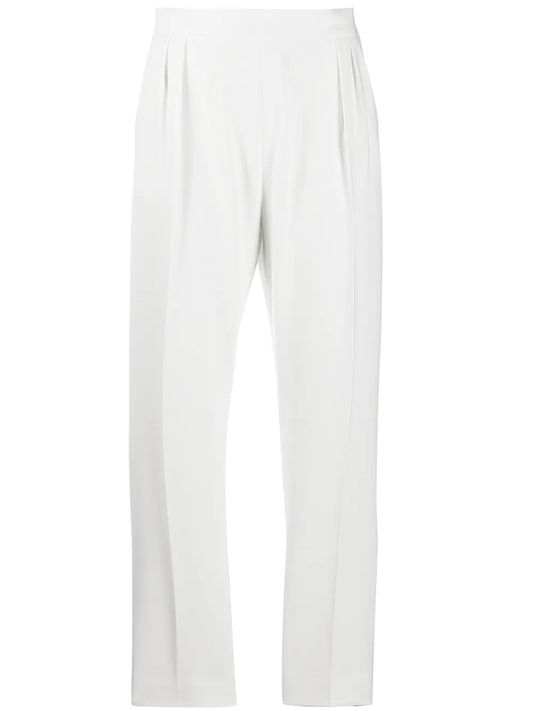 Pleated Cropped Trousers