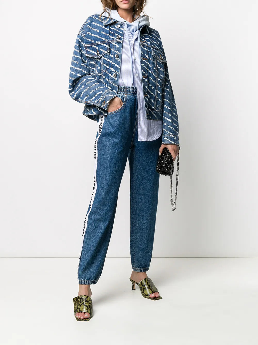 Logo Print Denim Jacket