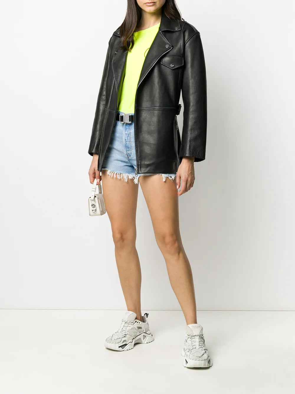 Distressed Denim Shorts