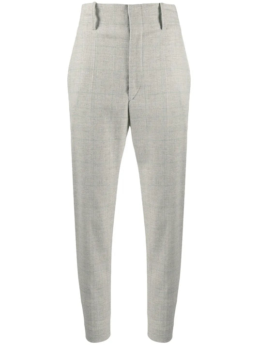 Checkered Tailored Trousers