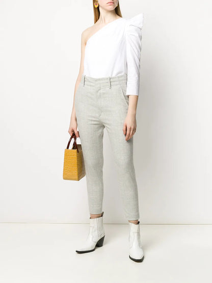 Checkered Tailored Trousers