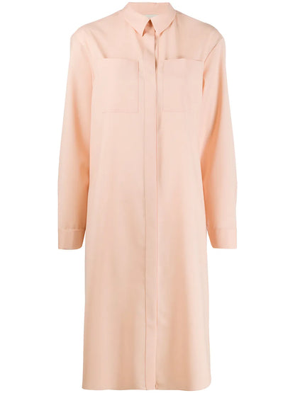 Chest Pocket Shirt Dress