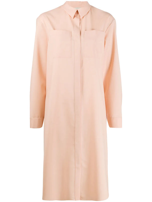 Chest Pocket Shirt Dress