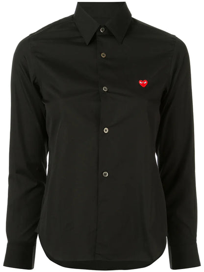 Logo Embroidered Plain Shirt