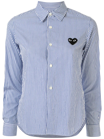 Striped-Print Branded Shirt