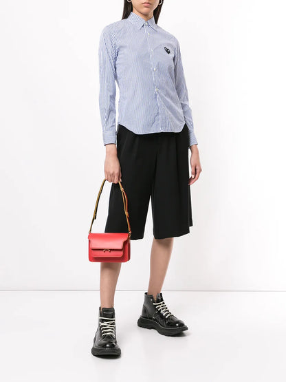 Striped-Print Branded Shirt