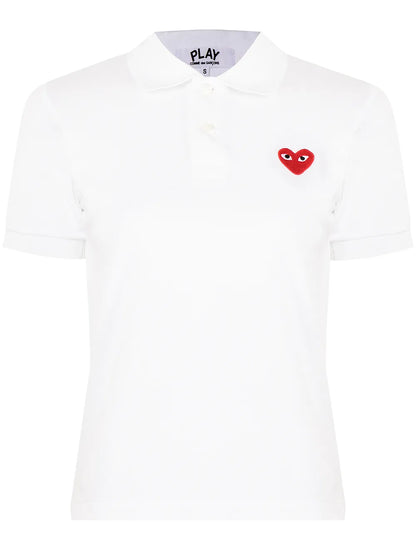 Heart Logo-Patch Polo Shirt
