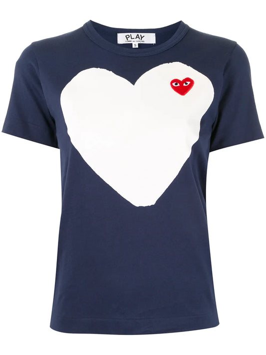 Logo-Patch Printed T-Shirt