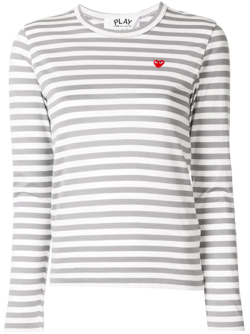 Striped-Print Branded Top