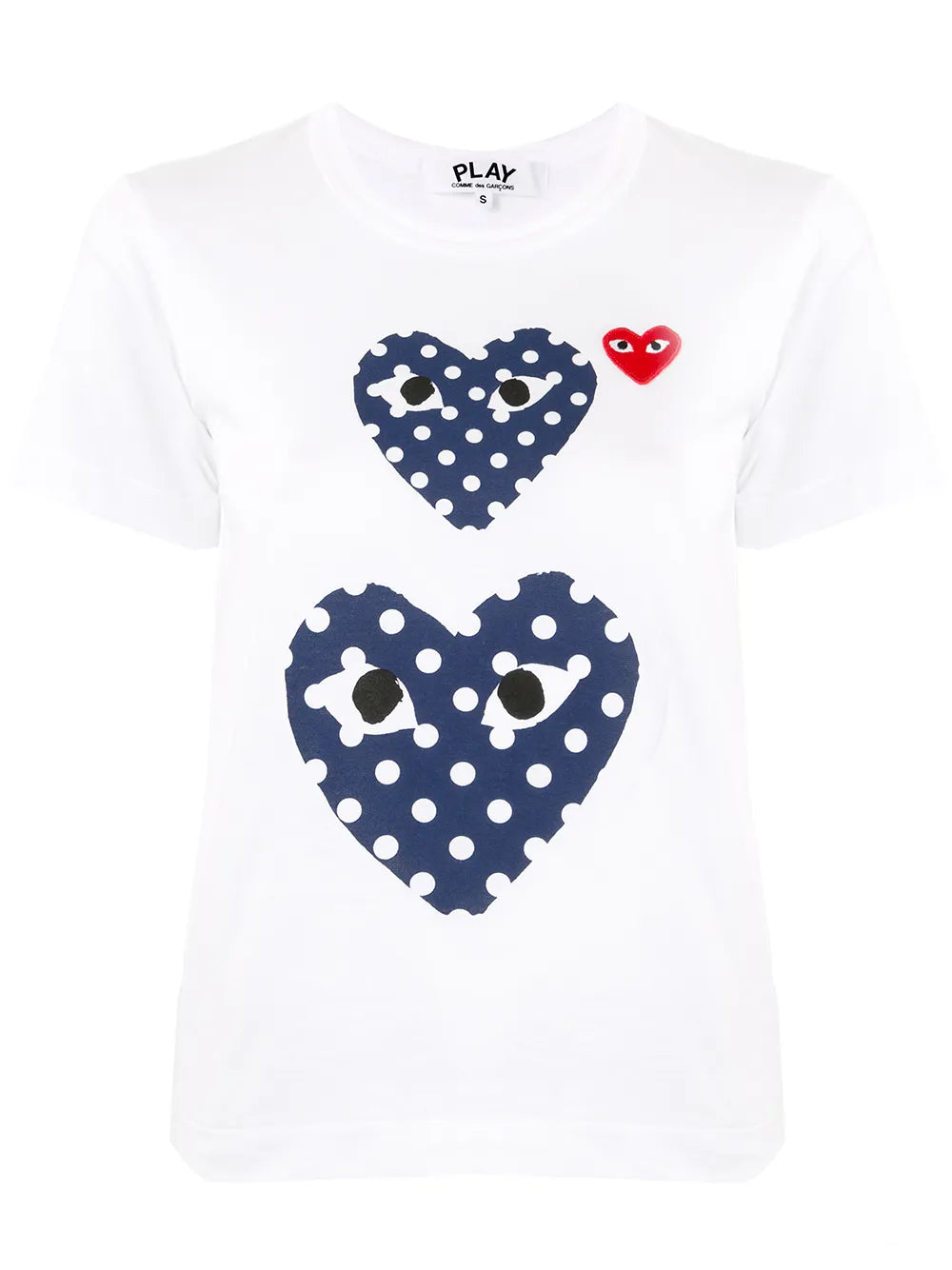 Heart-Print Crew Neck T-Shirt