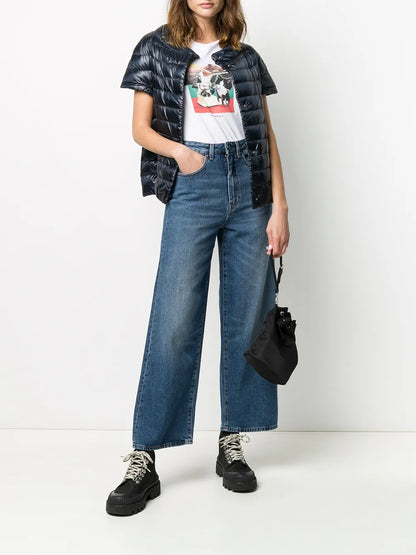 Great Short-Sleeved Down Jacket