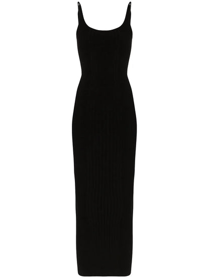 Ribbed-Knit Maxi Dress