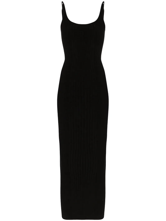 Ribbed-Knit Maxi Dress