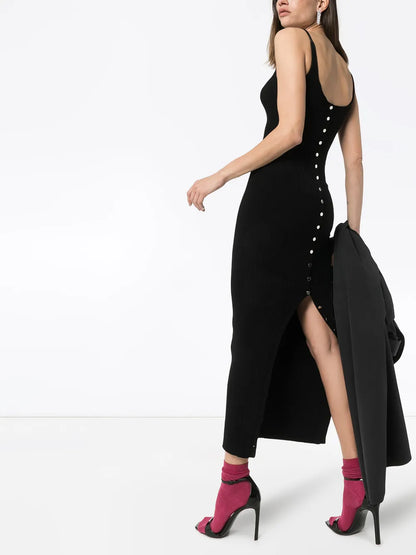 Ribbed-Knit Maxi Dress