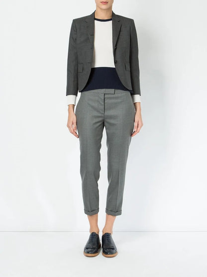 Mid-Rise Tailored Trousers
