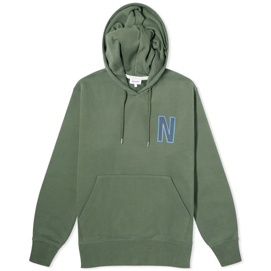Arne Relaxed N Logo Hoodie