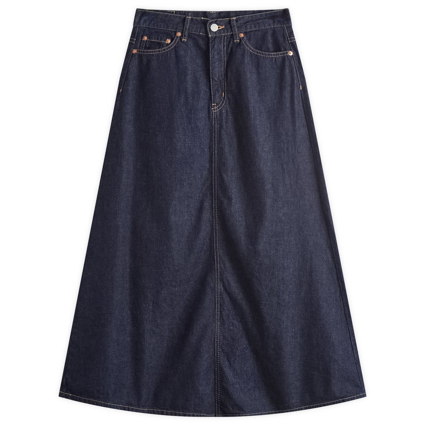 5 Denim Pocket Skirt