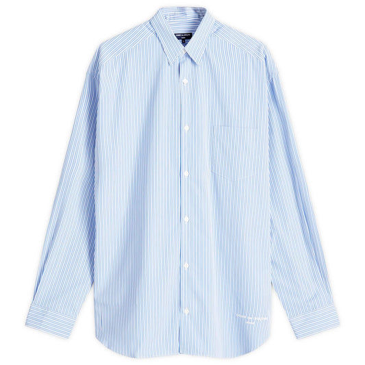 Embroidered Logo Stripe Shirt