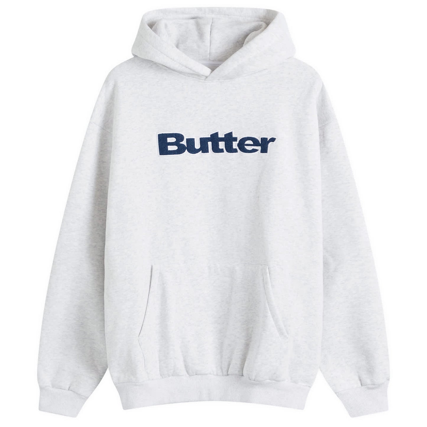 Denim Logo Applique Hoodie