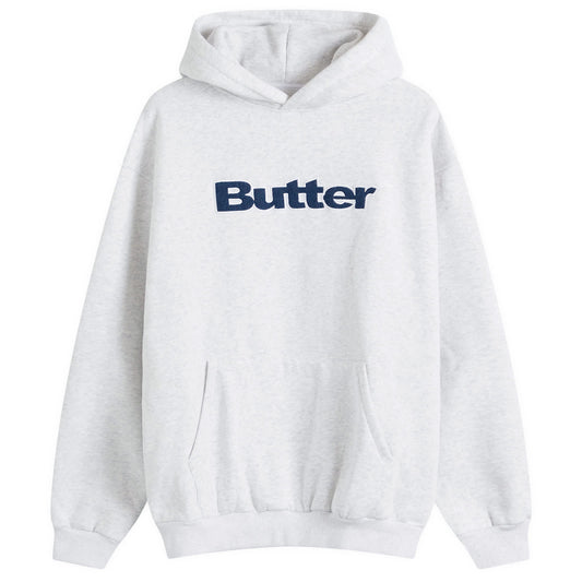 Denim Logo Applique Hoodie