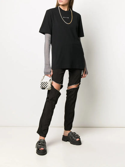 Front Zipped Skinny Trousers