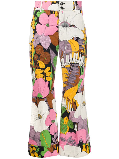 Hendrix Floral-Print Trousers