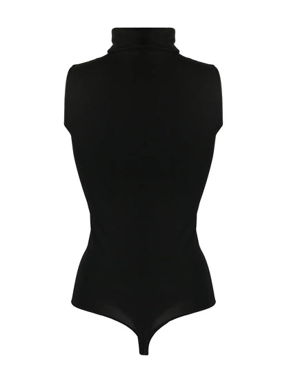 Roll-Neck Sleeveless Bodysuit
