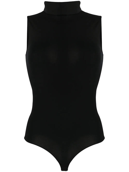 Roll-Neck Sleeveless Bodysuit