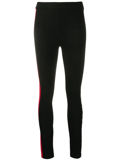 Stripe Detail Logo Leggings