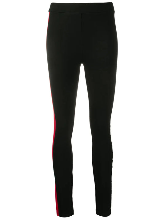 Stripe Detail Logo Leggings