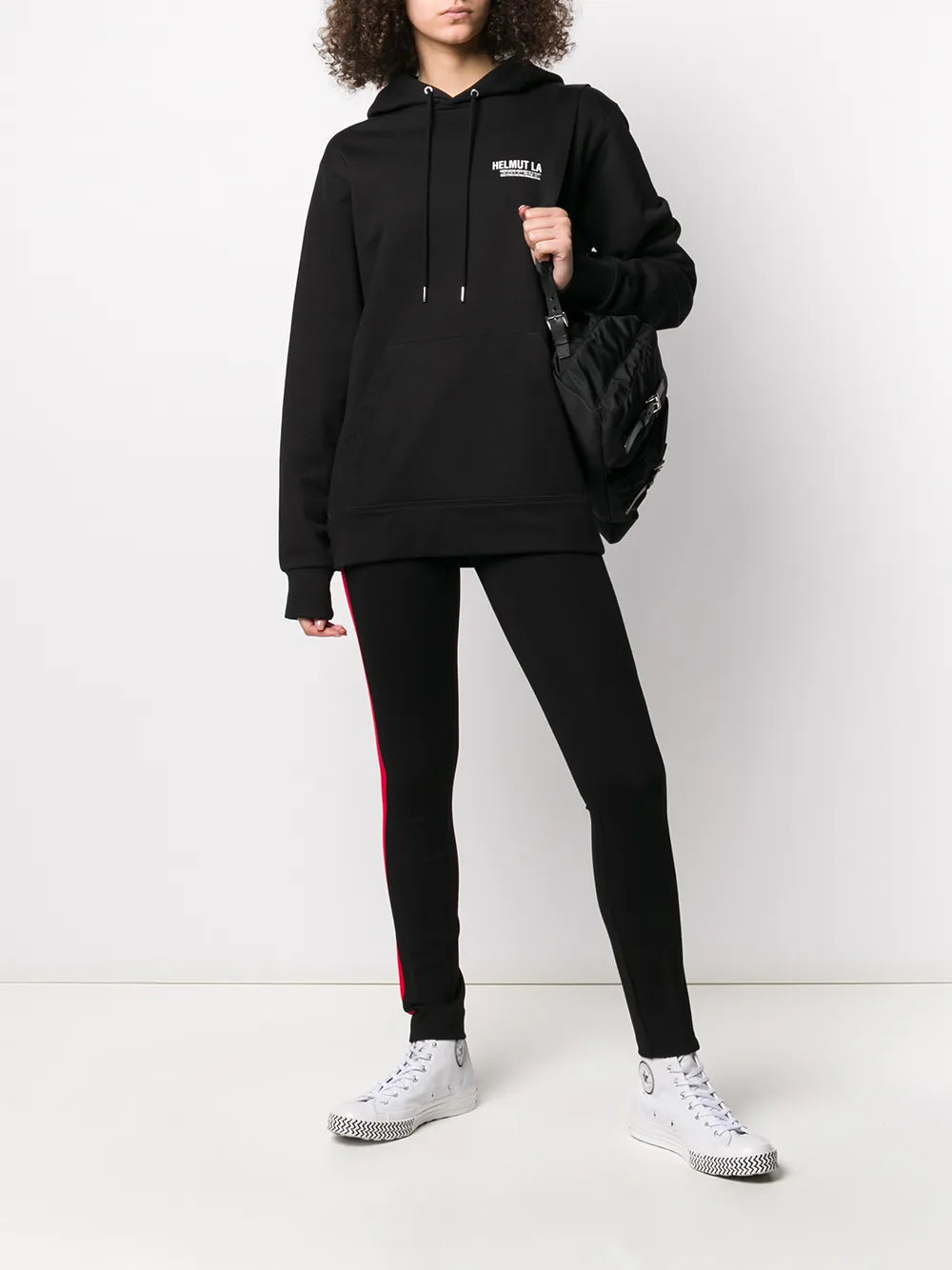 Stripe Detail Logo Leggings