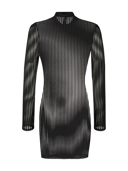 Striped Sheer Dress