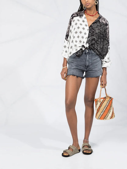 Kristen Organic Cotton Denim Shorts