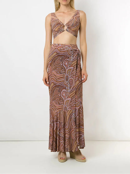Marajoara Wrap Skirt