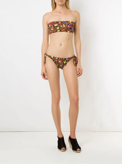 Papagaio Bandeau Bikini Set