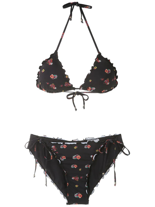 Floral Triangle Bikini Set