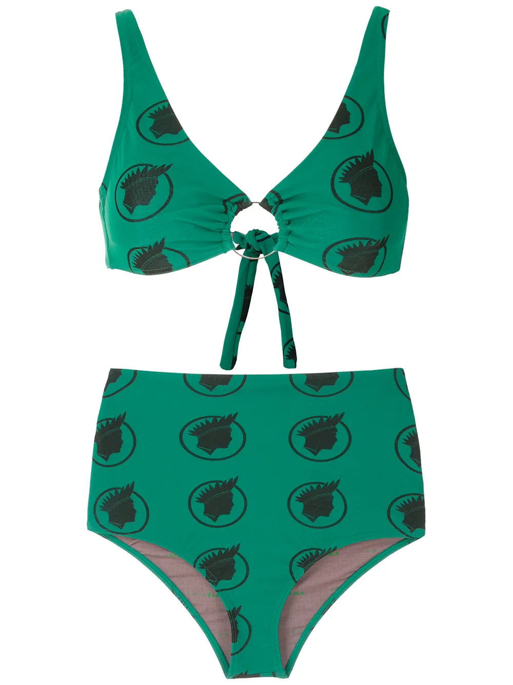 Índio Print High Waisted Bikini Set