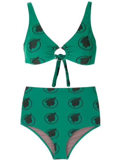 Índio Print High Waisted Bikini Set