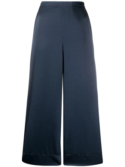 Wide Leg Cropped Trousers