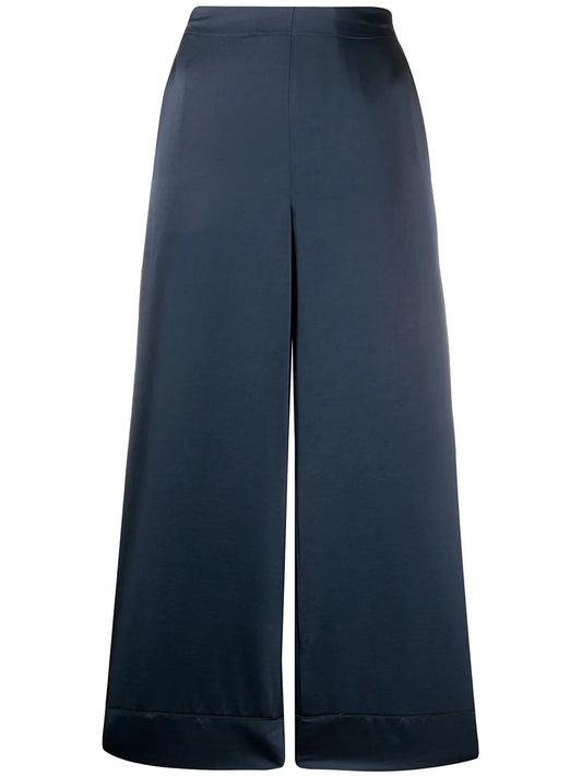 Wide Leg Cropped Trousers