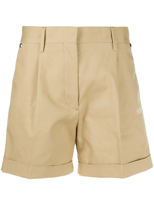 High Waisted Cotton Shorts