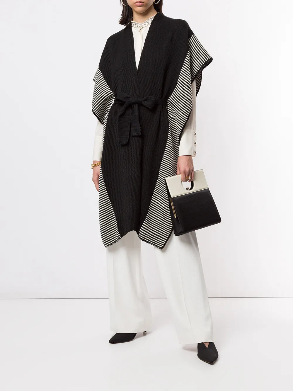 Striped Edge Knitted Kaftan