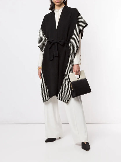 Striped Edge Knitted Kaftan