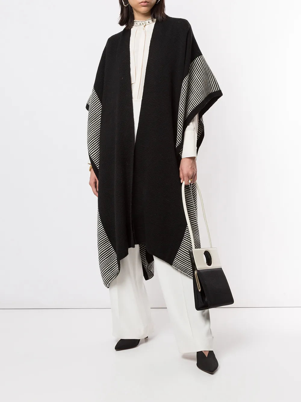 Striped Edge Long Duster