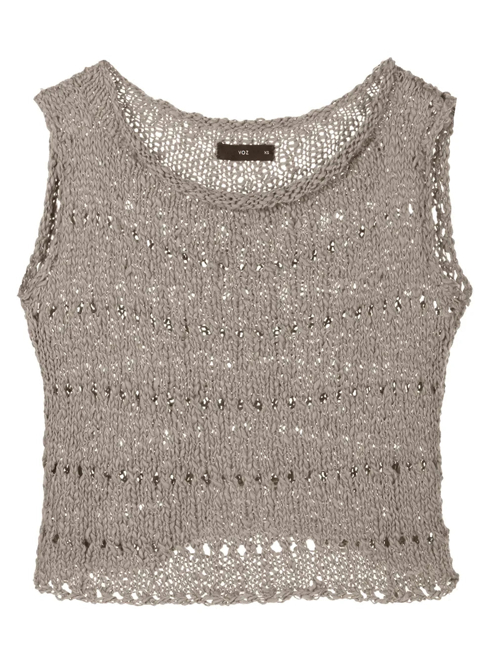 Open Knit Crop Top